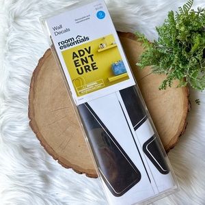 Room Essentials Vinyl Wall Decal Adventure Removable & Repositionable Black 7"